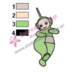 Teletubbies Dipsy Embroidery Design 03